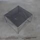 Table basse par max Sauze collection Isocèle 1970 plateau verr