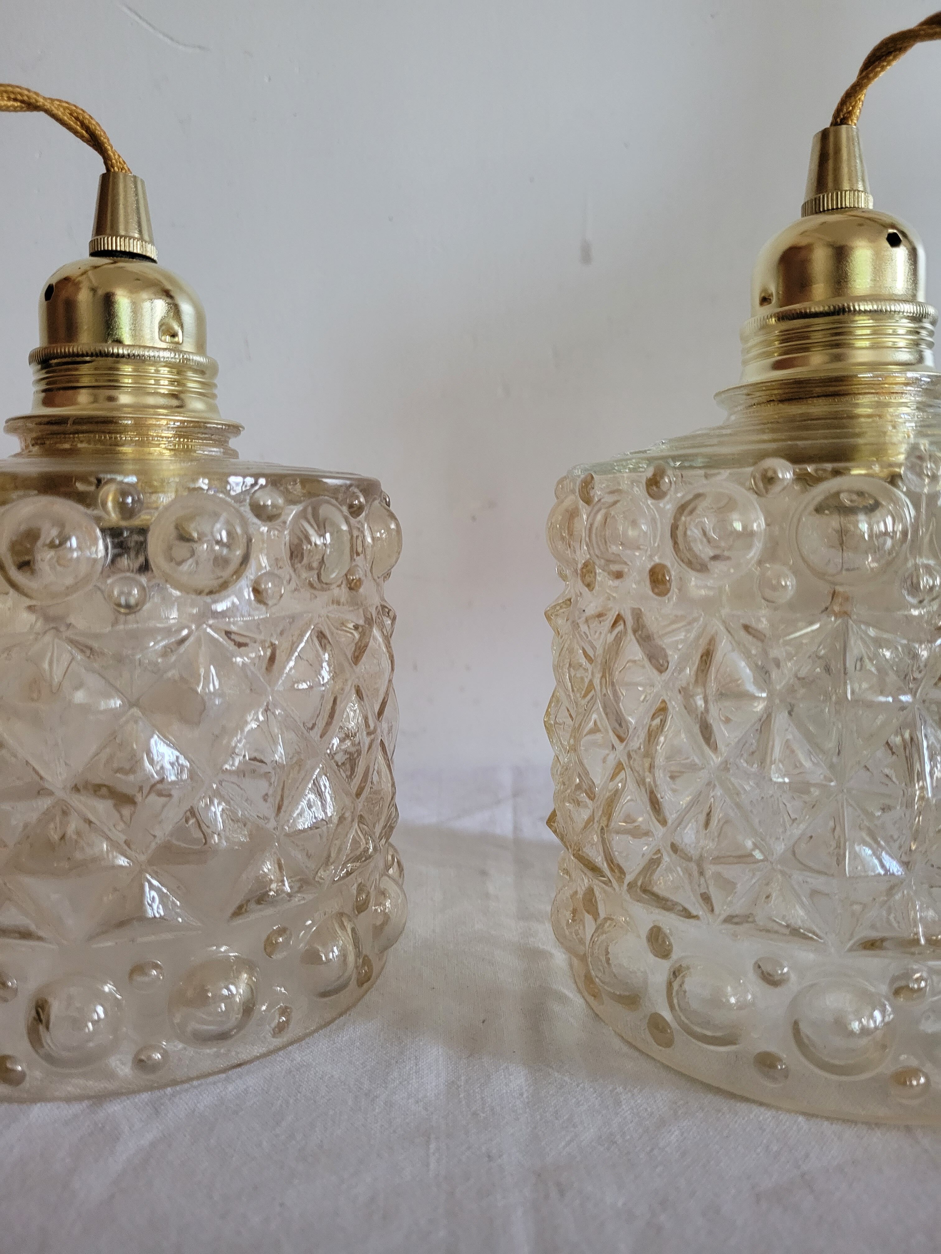 Pair of walking lamps
