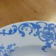 Set of 6 Saint Amand et Hamage iron earth soup plates, Bellflower