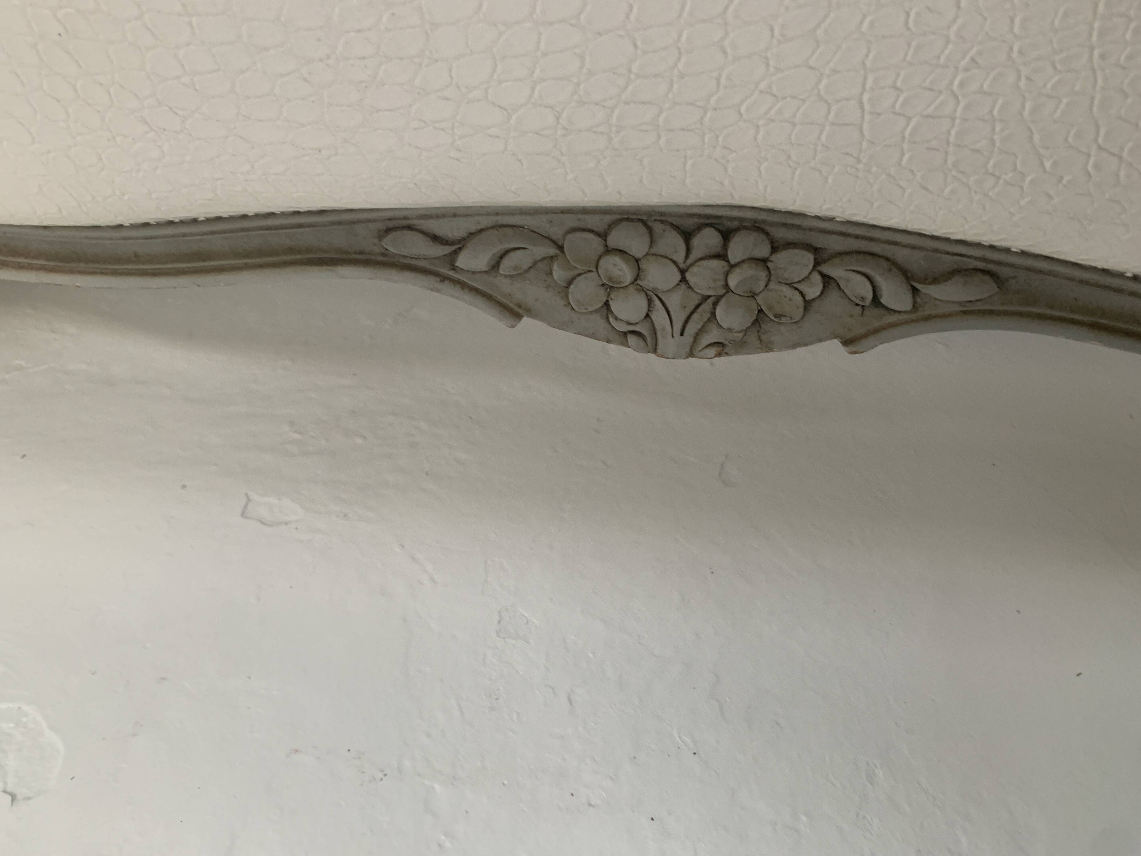 Louis XV style basket bed in patinated beech, 20th century