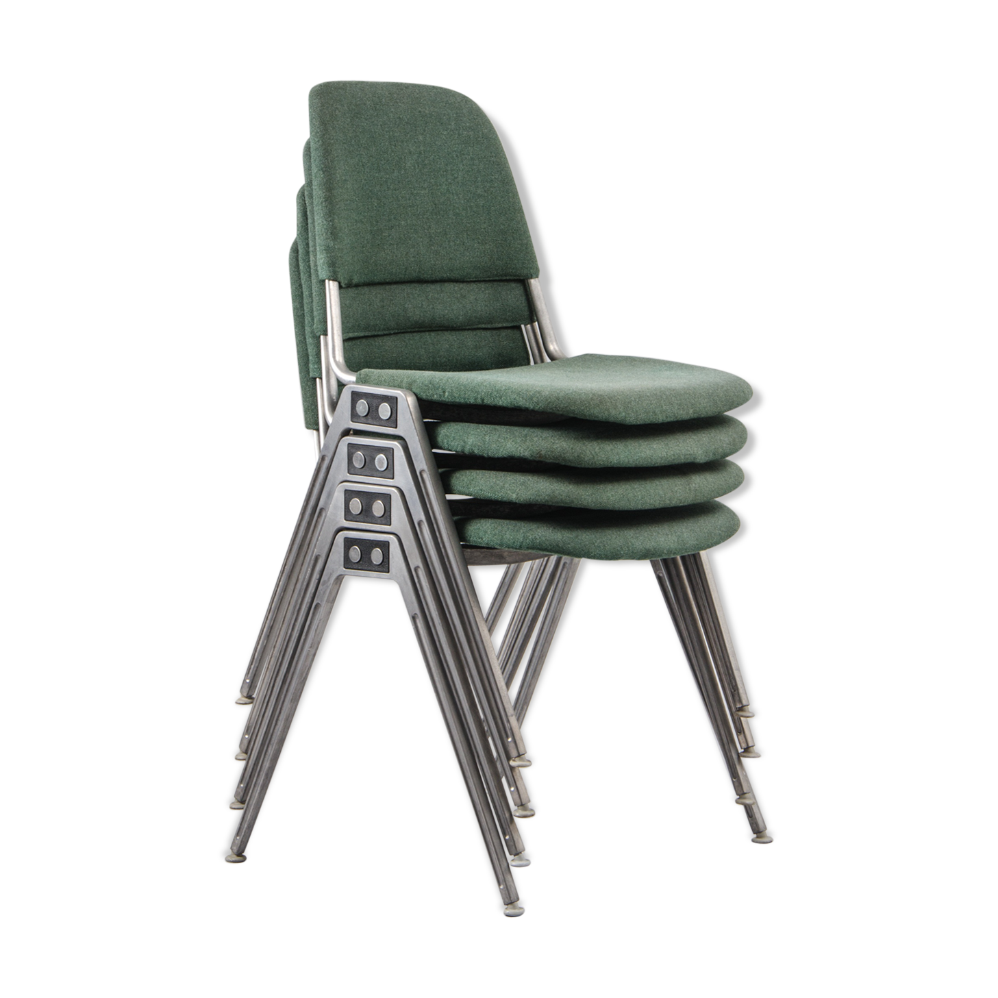 Set of 4 chairs model 1601 by Don Albinson for Knoll
