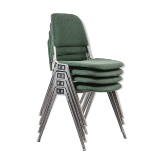Set of 4 chairs model 1601 by Don Albinson for Knoll