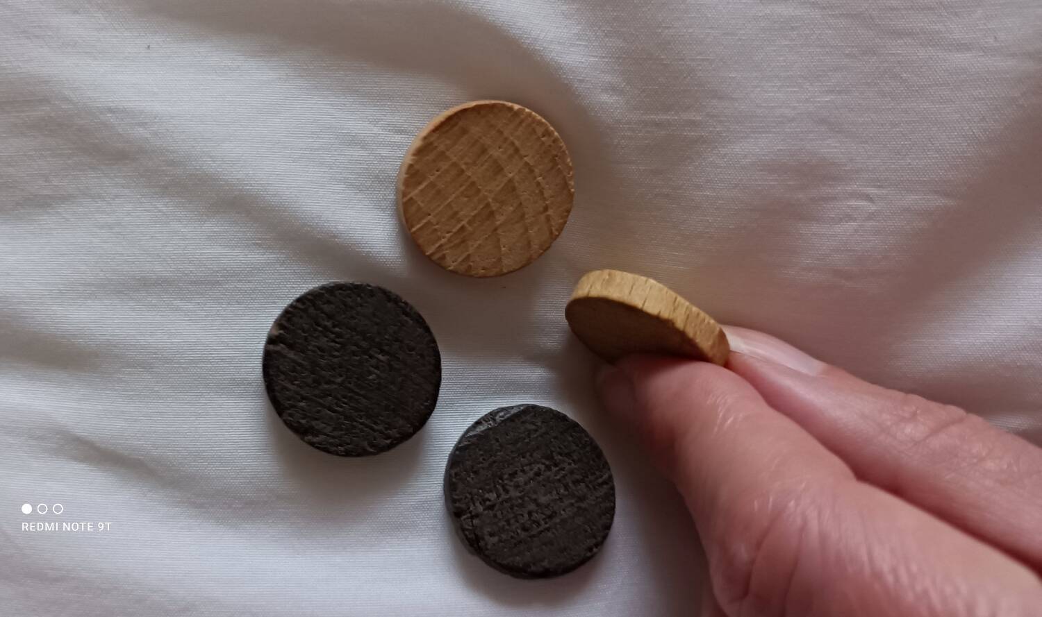 Wooden game of checkers and goose