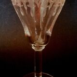 Verre à porto ou apéritif en cristal gravé XIXème