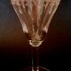 Port glass or crystal aperitif engraved nineteenth