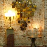 Brutalist wall art / bed head piece