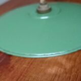 Green saucer pendant light