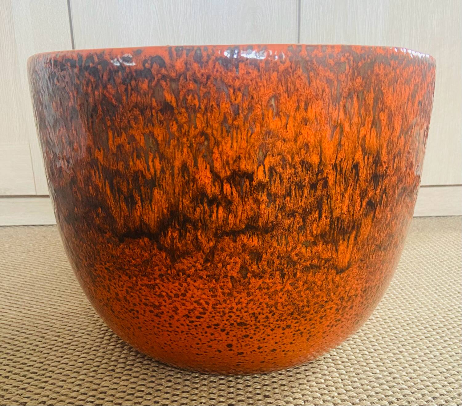 Italian ceramic plant pot from the 1970s