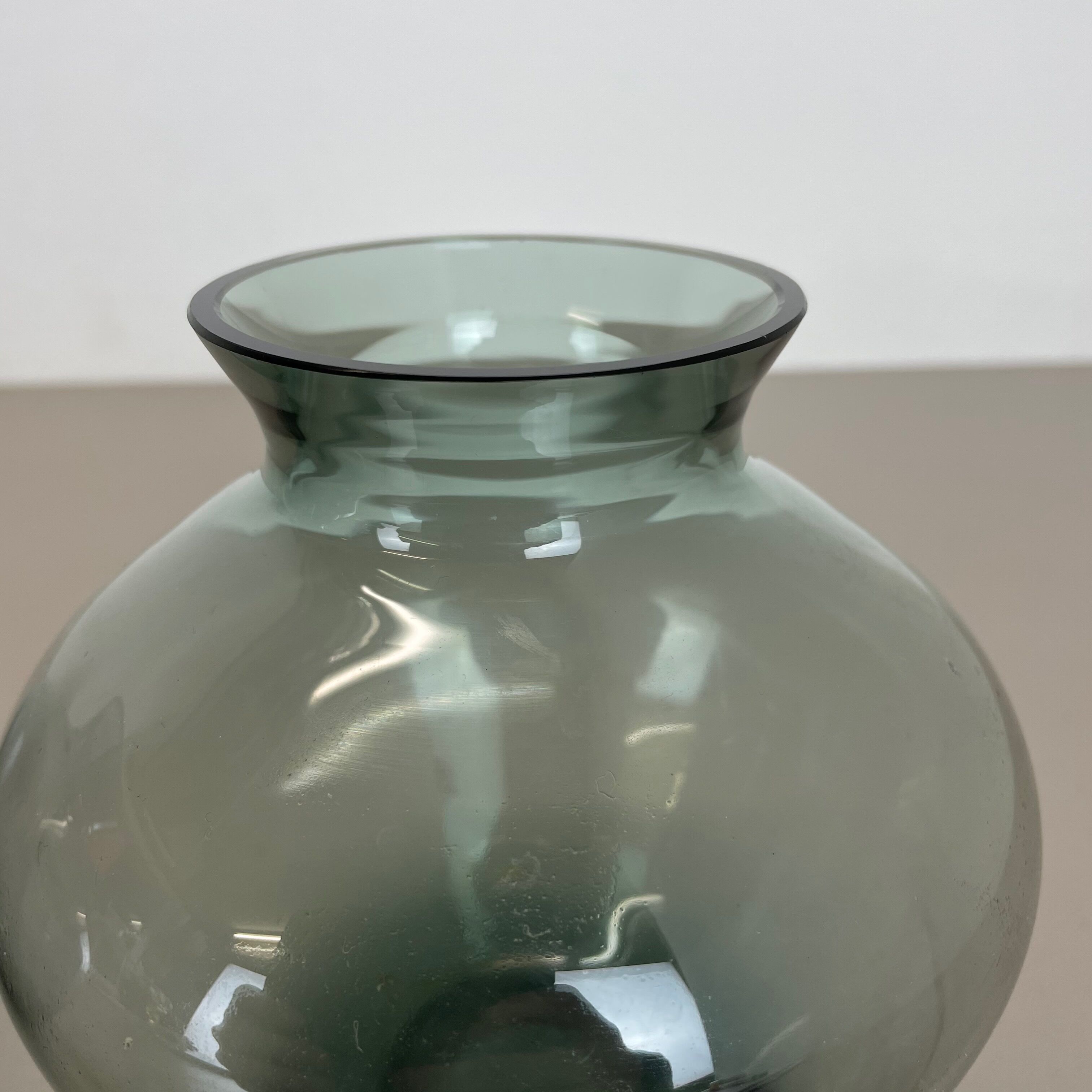 Vintage set of two heart vases turmaline by wilhelm wagenfeld for wmf, 1960s