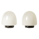 Pair of glass lamps in the shape of an "egg". Italy, 1960s, Leucos.