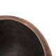 Empty African tumbler pocket dish in blackened wood, 1970s