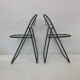 Set of 2 post modern wire chairs by Niels Gammelgaard for Ikea , 1980's
