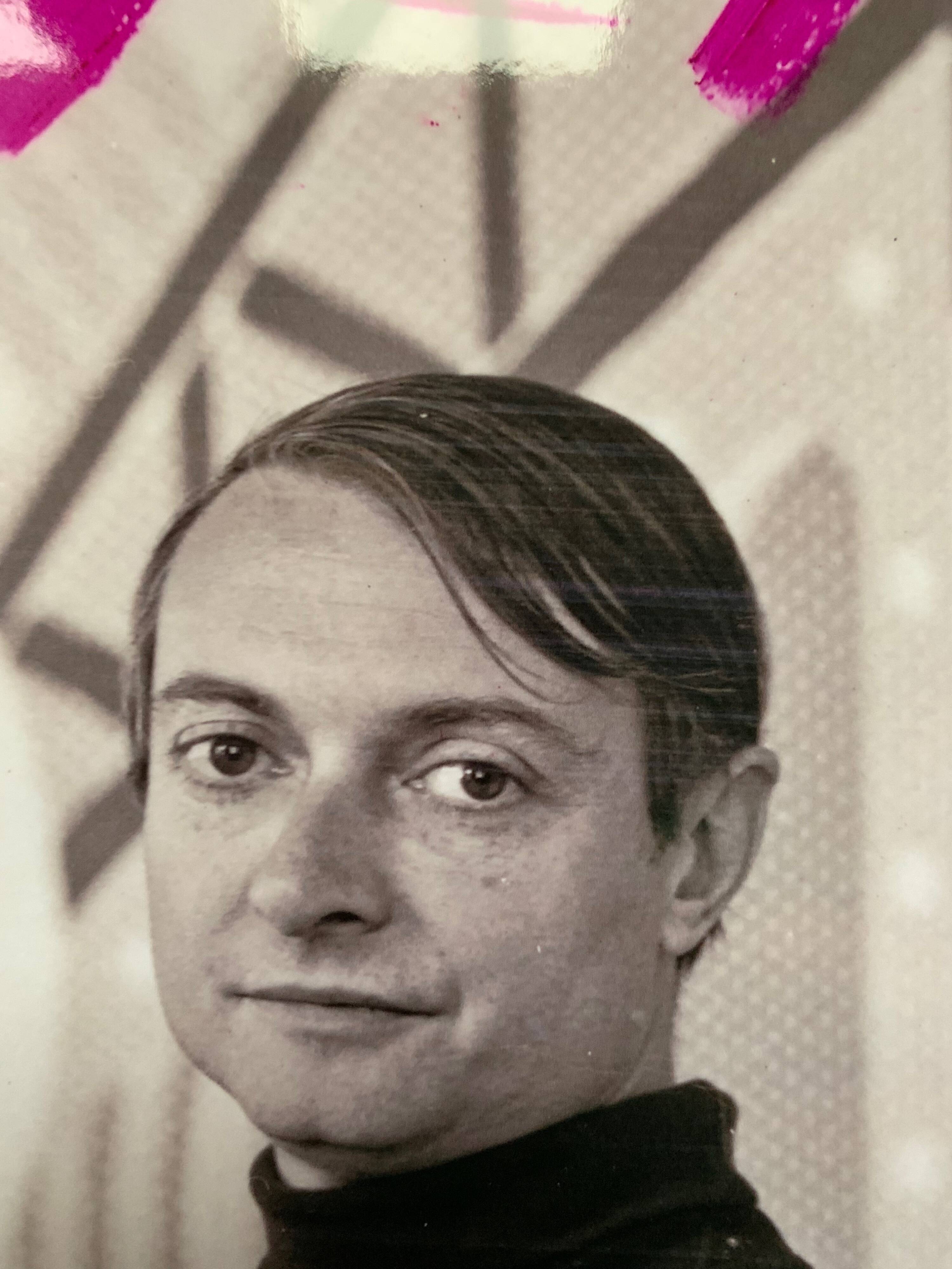 Rare portrait circa 1968 of Pop Artist Roy Lichtenstein (1923-1997)