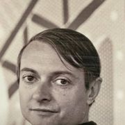 Rare portrait circa 1968 of Pop Artist Roy Lichtenstein (1923-1997)
