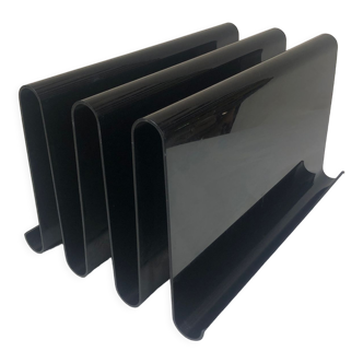 Porte vinyles porte revues plexiglas noir