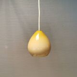 Small glass hanging lamp made at Holmegaard Glassworks Denmark in 2001.