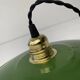 Old large industrial enamelled pendant 29.5 cm