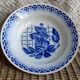 Blue hollow dish
