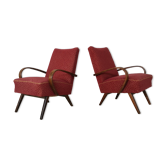 Paire de fauteuils par Jaroslav smidek édités par Ton (Thonet) 1960