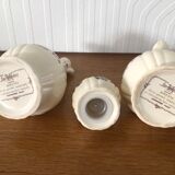 Housewife oil vinegar and salt porcelain Sarreguemines