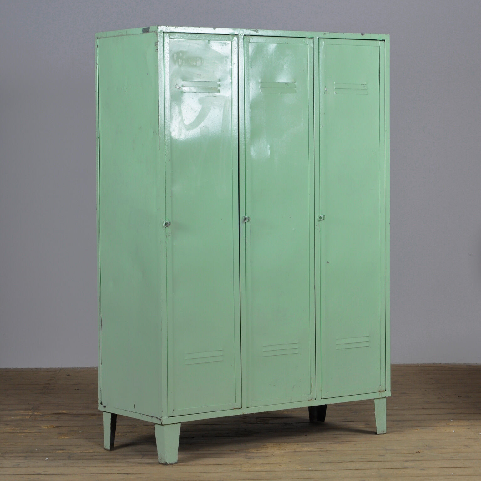 vintage iron locker, 1950's