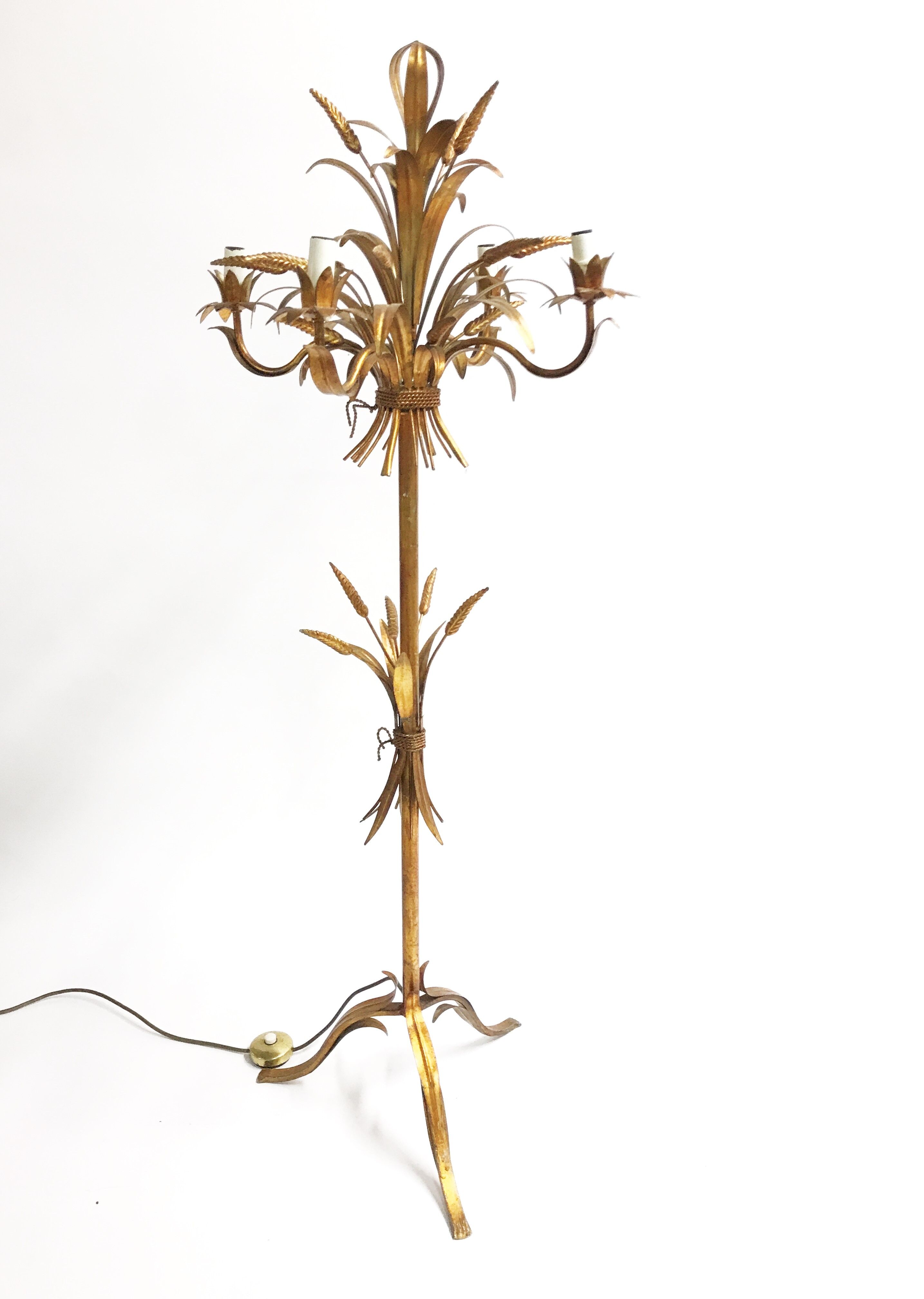 Sheaf of wheat floor lamp, 1960s