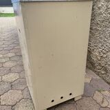 Furniture stored bottle in enamelled sheet metal