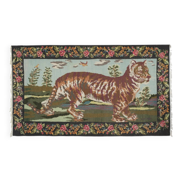 Kilim turc vintage tissé main 185x330 cm