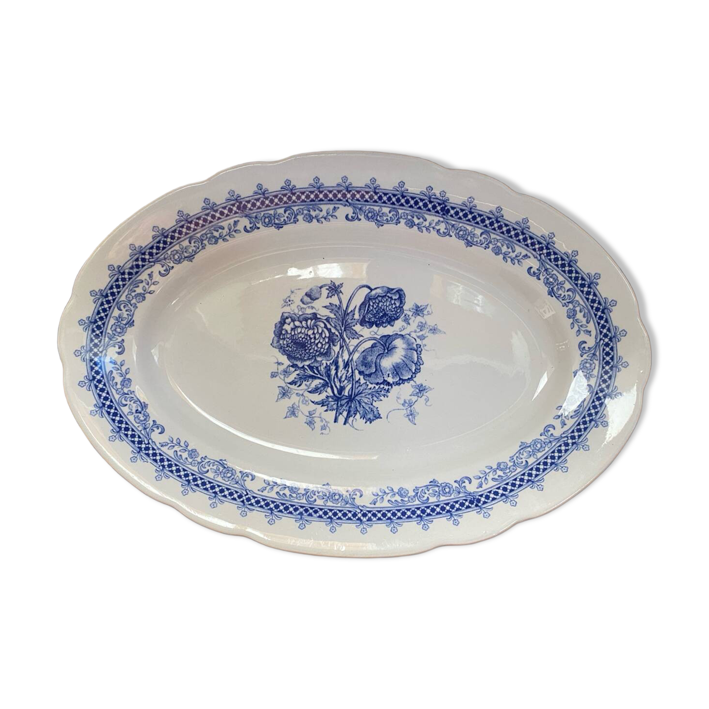 Oval ironstone dish stamped Laveno