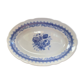Plat ovale en terre de fer estampillé Laveno