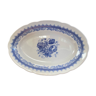 Plat ovale en terre de fer estampillé Laveno