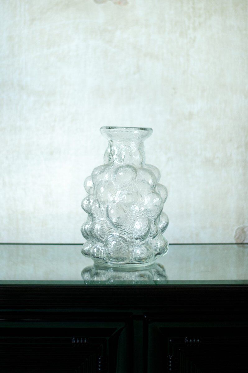 Bubble glass vase by Pavel Pánek, 1970s
