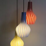 Italian Glass Pendant Lamp by Flavio Poli for Seguso Vetri Darte, 1950s