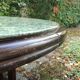 Art Deco round table in green marble