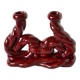Large woven ceramic candle holder, Bordeaux, 1960