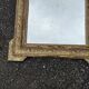 Antique mirror with gilded stucco, shell pediment, old glass, 95 cm