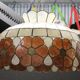 Suspension luminaire coquillage nacre Decor floral