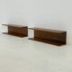 Set of two Danish Teak Wall Shelves Mid-Century