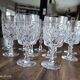 Set of 11 glasses in chiseled ancient rock crystal