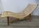 Woven teak sun lounger/ deck chair