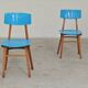 Paire de chaises bois et plastique Ton Bystrice Thonet