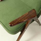 Pair de fauteuils vintage vert royal conclu par Chierowski