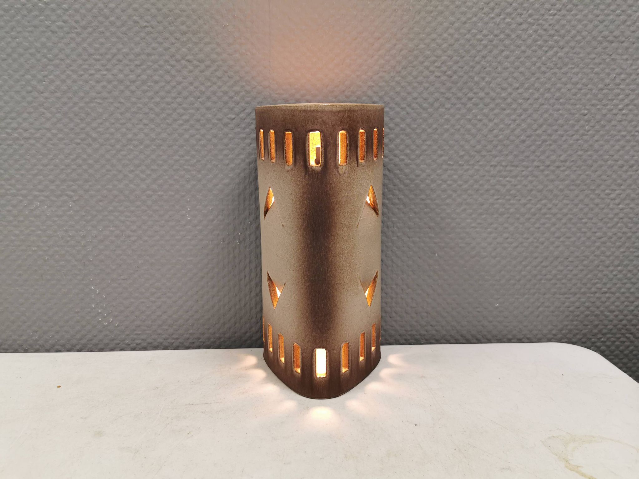 Ceramic wall lamp by Danske Axella from the 1970s.