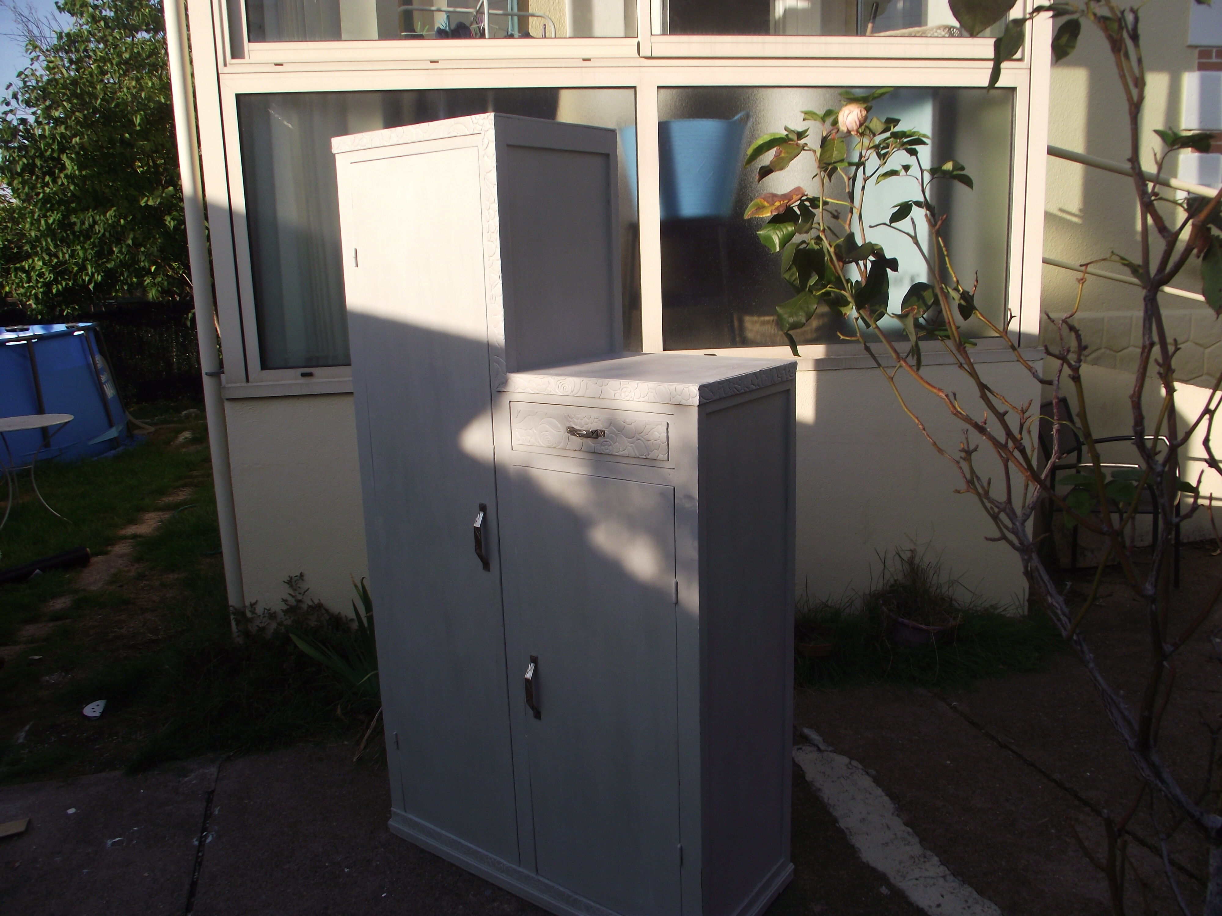 Parisian Art Deco asymmetrical wardrobe