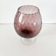 Purple Italian blown glass vase Empoli 1960