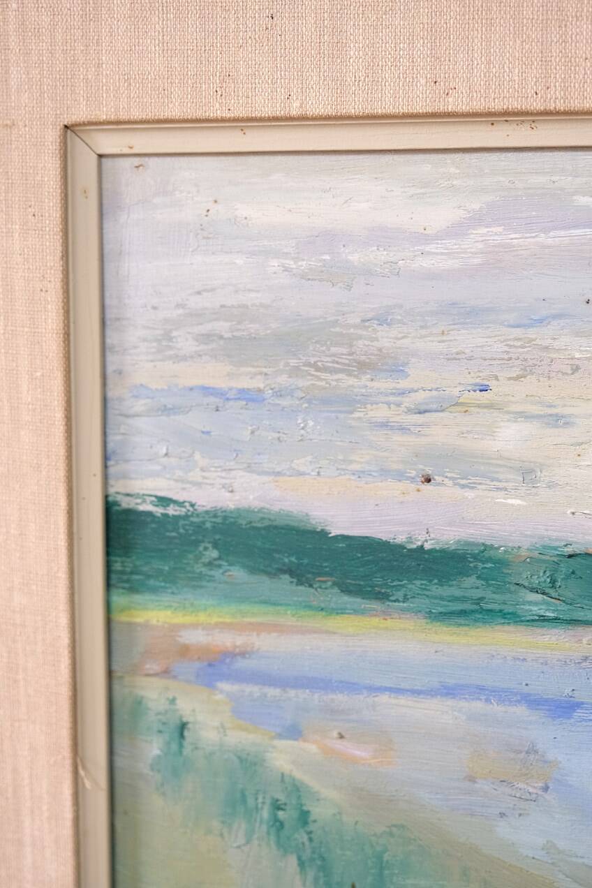 Anders A. Jonsson, Swedish Modern Landscape , 1950s, Oil on Panel, Framed