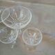 6 coupes à champagne anciennes en cristal