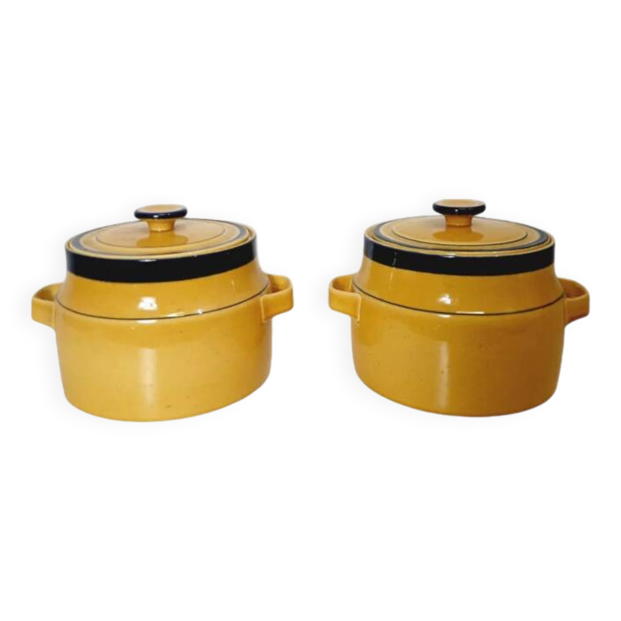 Two soup bowls, Laveno, Richard Ginori design by Antonia Campi.