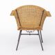 Chaises en osier vintage par Gianfranco Legler années 1950 | Ensemble de 3 en rotin suisse