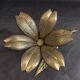 Brass flower ashtray